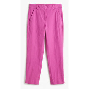 J.Crew Kallie Pant Women’s Size 2 Pink Slim Ankle Pants Stretch Cotton Blend